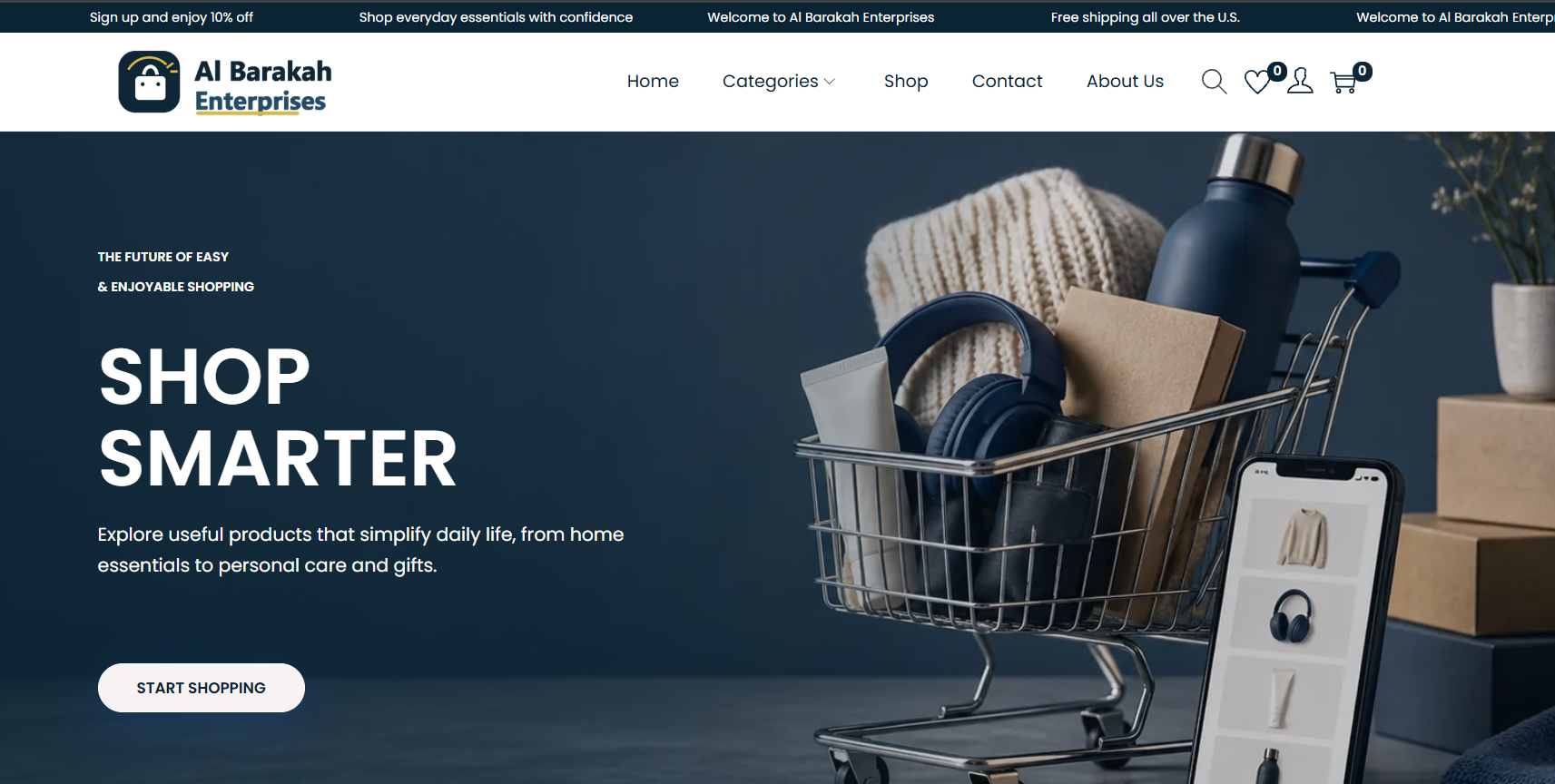 Albarakah Enterprise Ecommerce Website